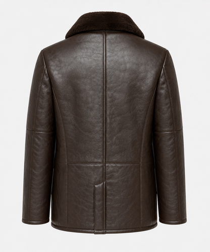 Heston Shearling Jacket - Espresso Brown