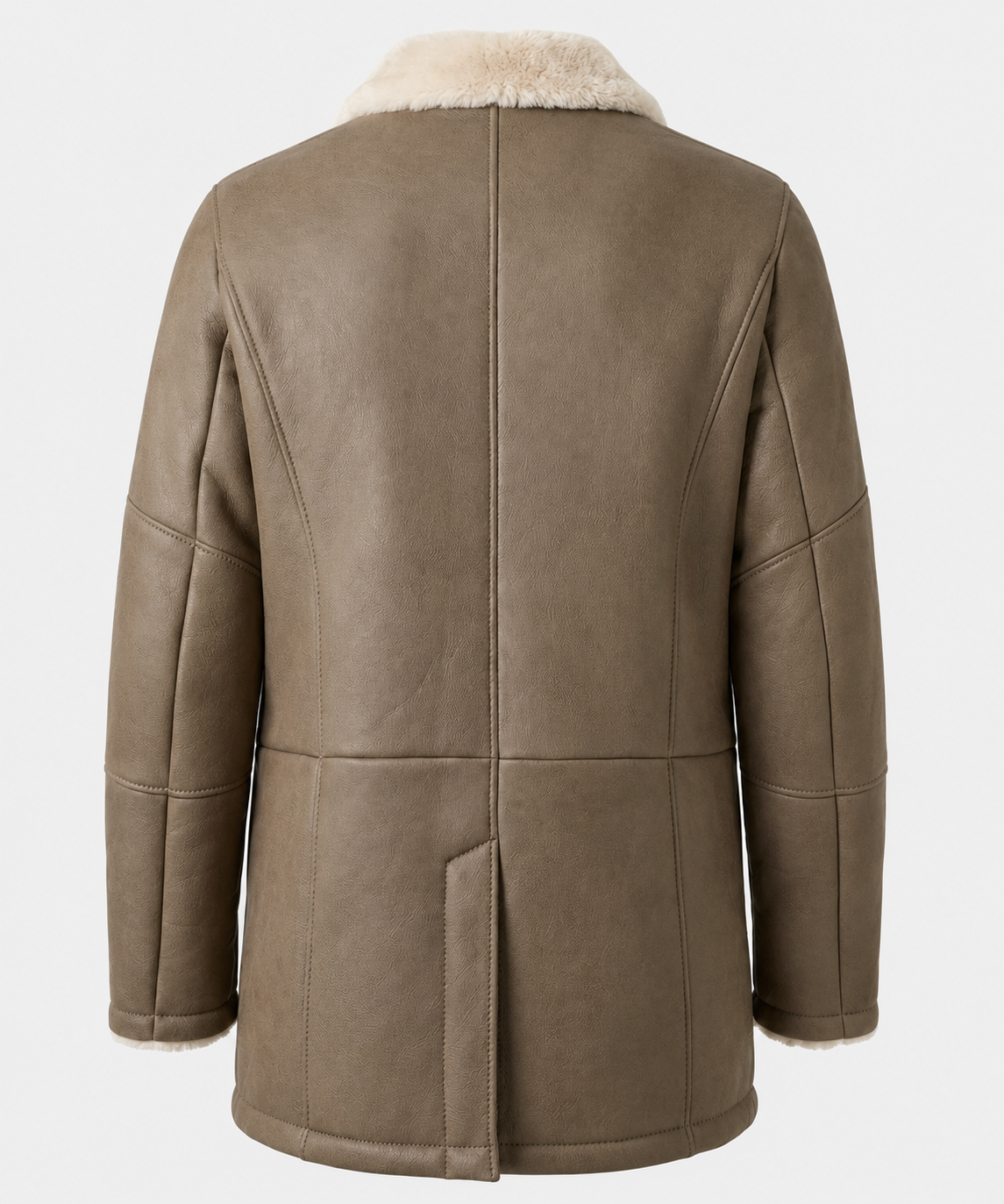 Holden Shearling Coat - Stone Taupe