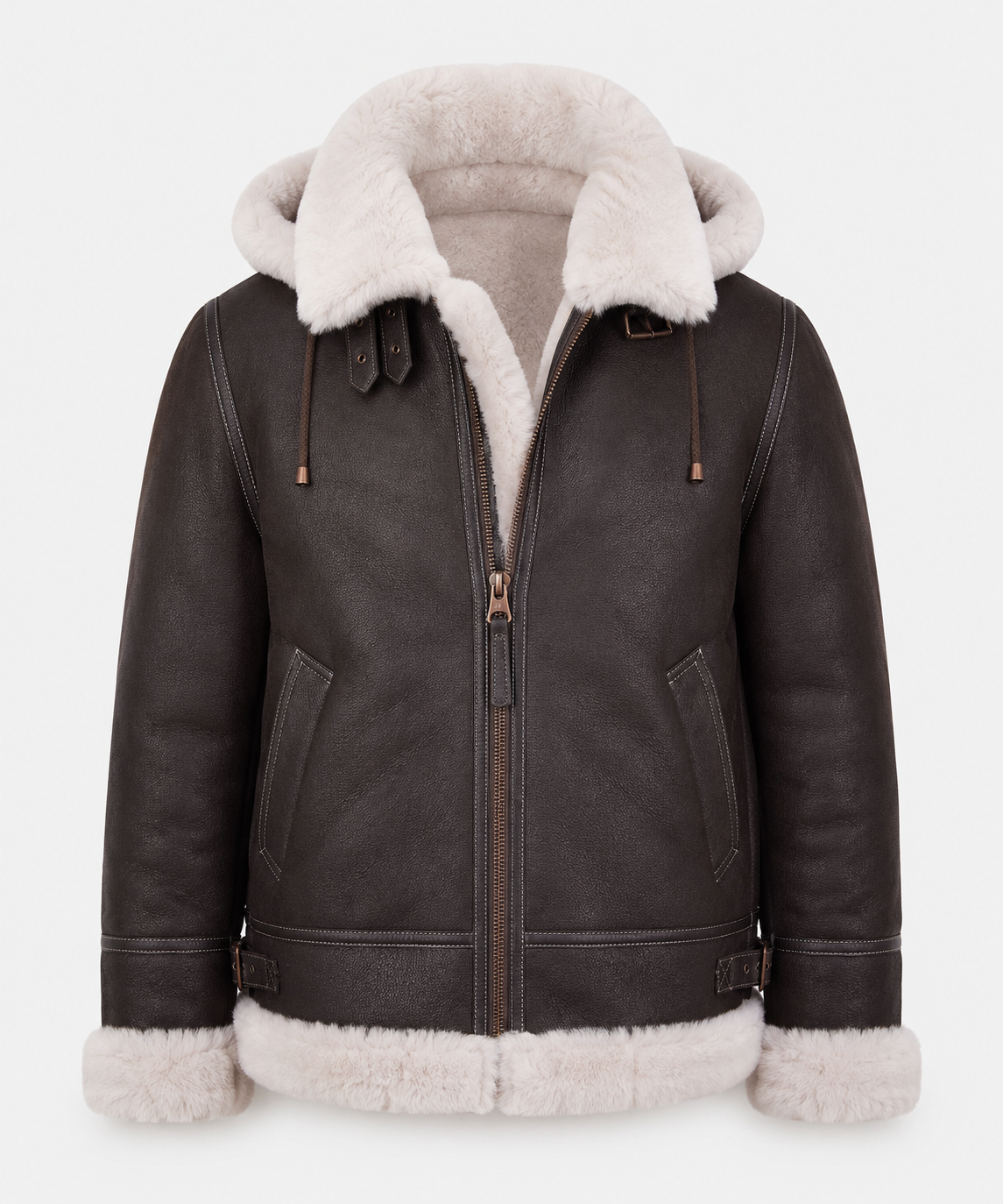 Huxley Shearling Jacket - Espresso Brown
