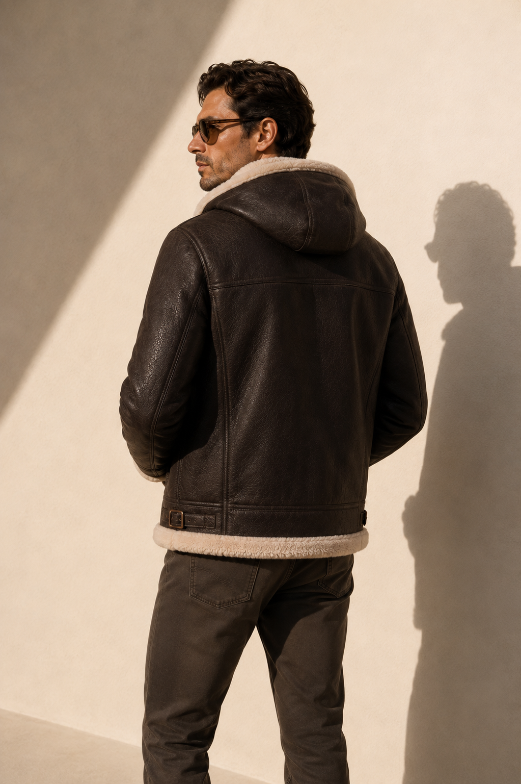 Huxley Shearling Jacket - Espresso Brown
