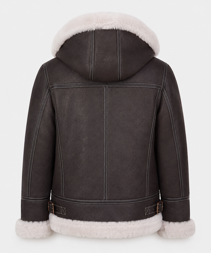 Huxley Shearling Jacket - Espresso Brown
