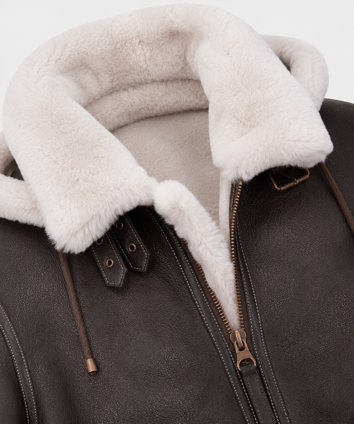 Huxley Shearling Jacket - Espresso Brown