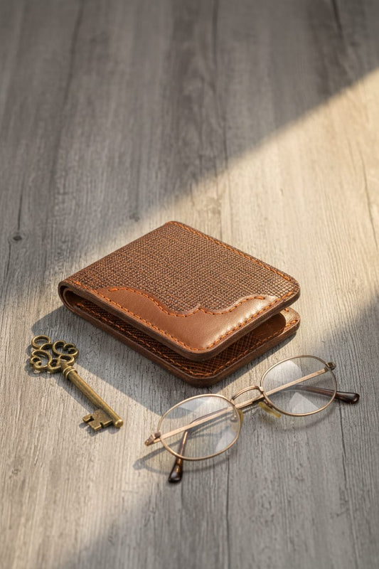 Classic Handmade Leather Wallet - Textured Cowhide