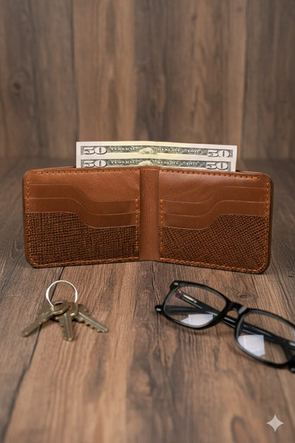 Classic Bifold Leather Wallet -Chocolate Brown (Copy)
