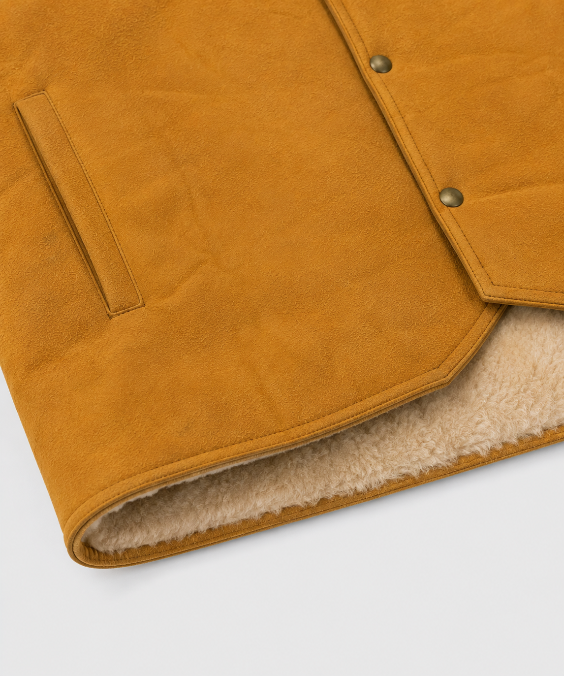 Jace Shearling Gilet - Premium Camel