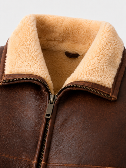 Jackson Shearling Gilet - Tan Brown