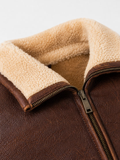 Jackson Shearling Gilet - Tan Brown