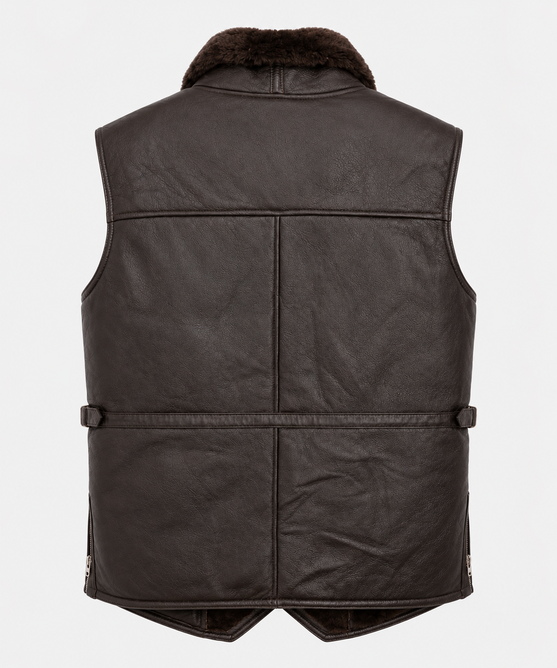 Jagger Shearling Gilet - Old Black
