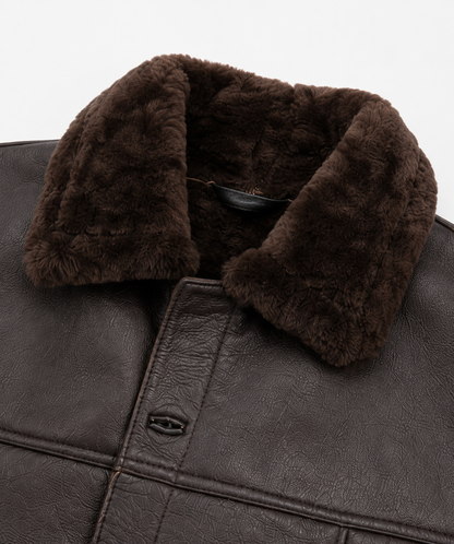 Jagger Shearling Gilet - Old Black