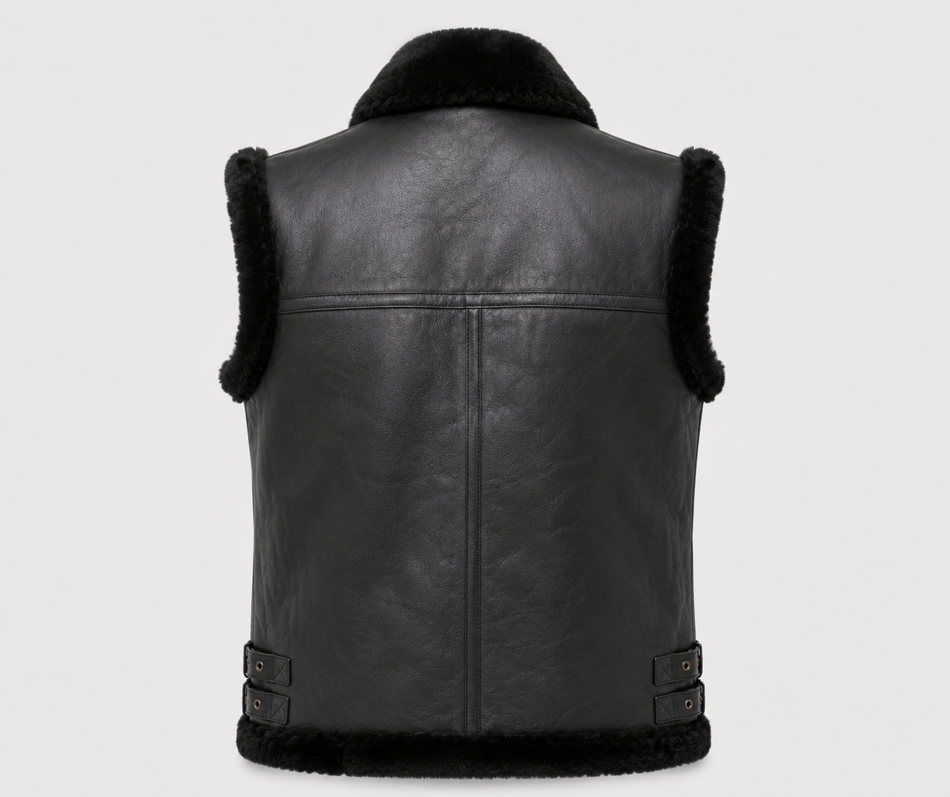 Jameson Shearling Gilet - Fur Black