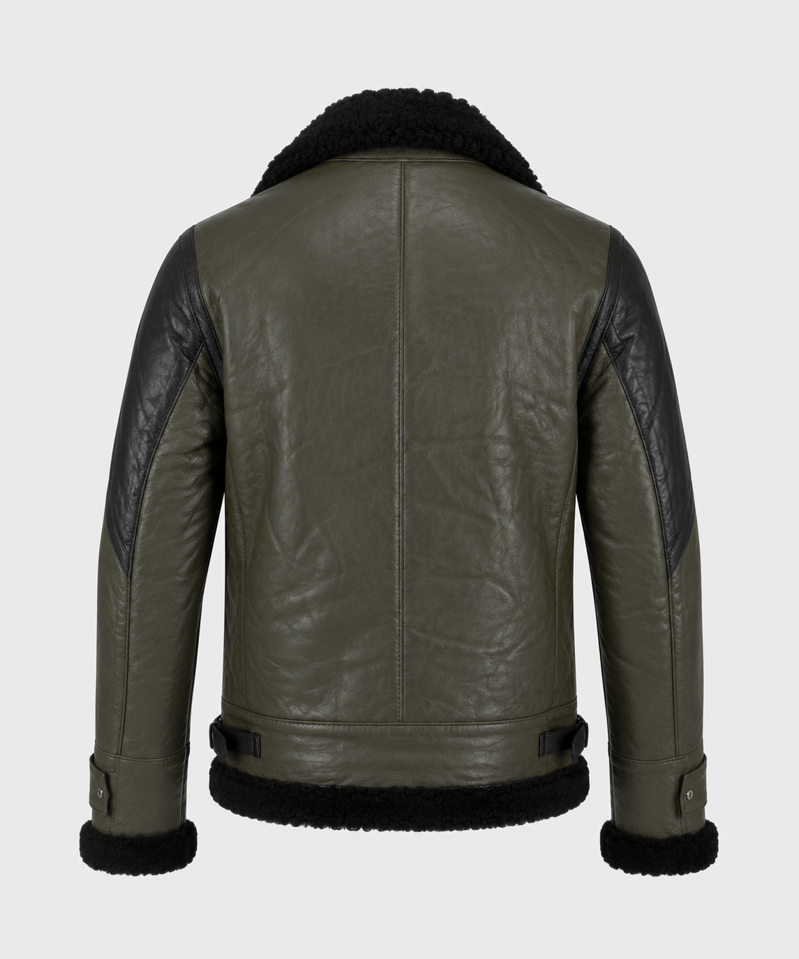 Jasper Shearling Jacket - Olive Gray