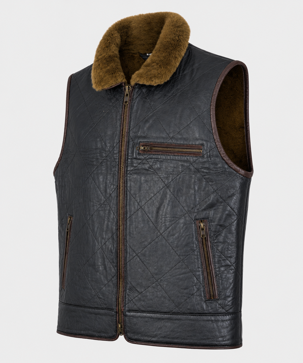 Kaidan Shearling Gilet - Old Black