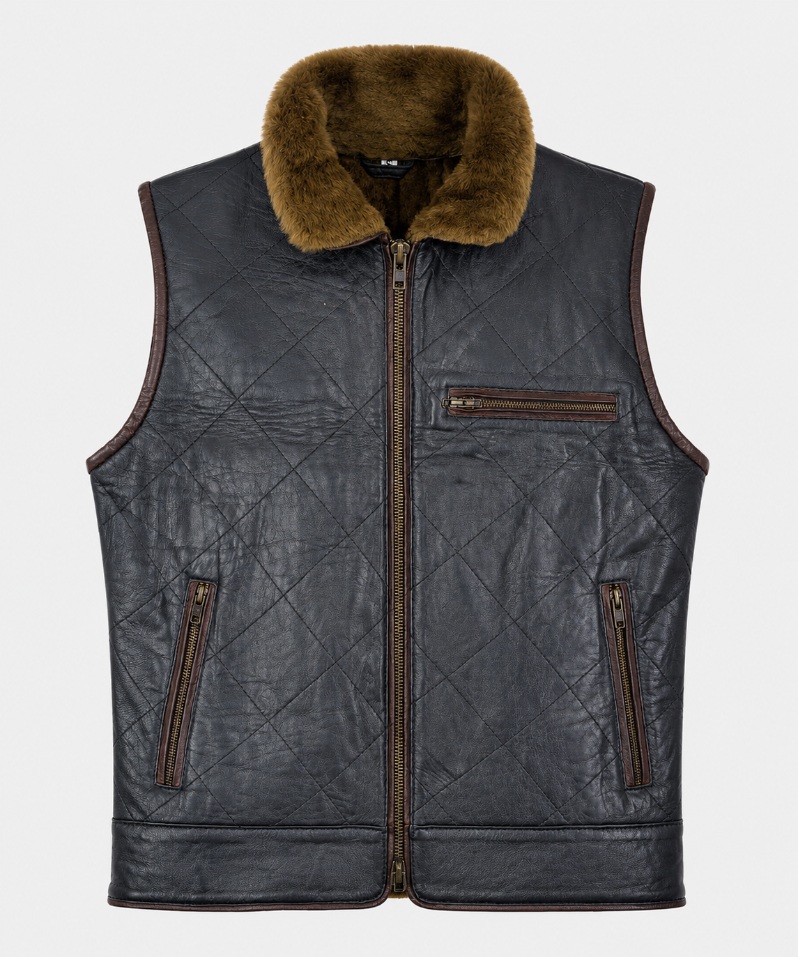 Kaidan Shearling Gilet - Old Black