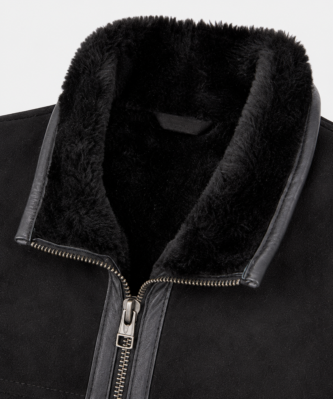 Kaiser Shearling Gilet - Silver Black