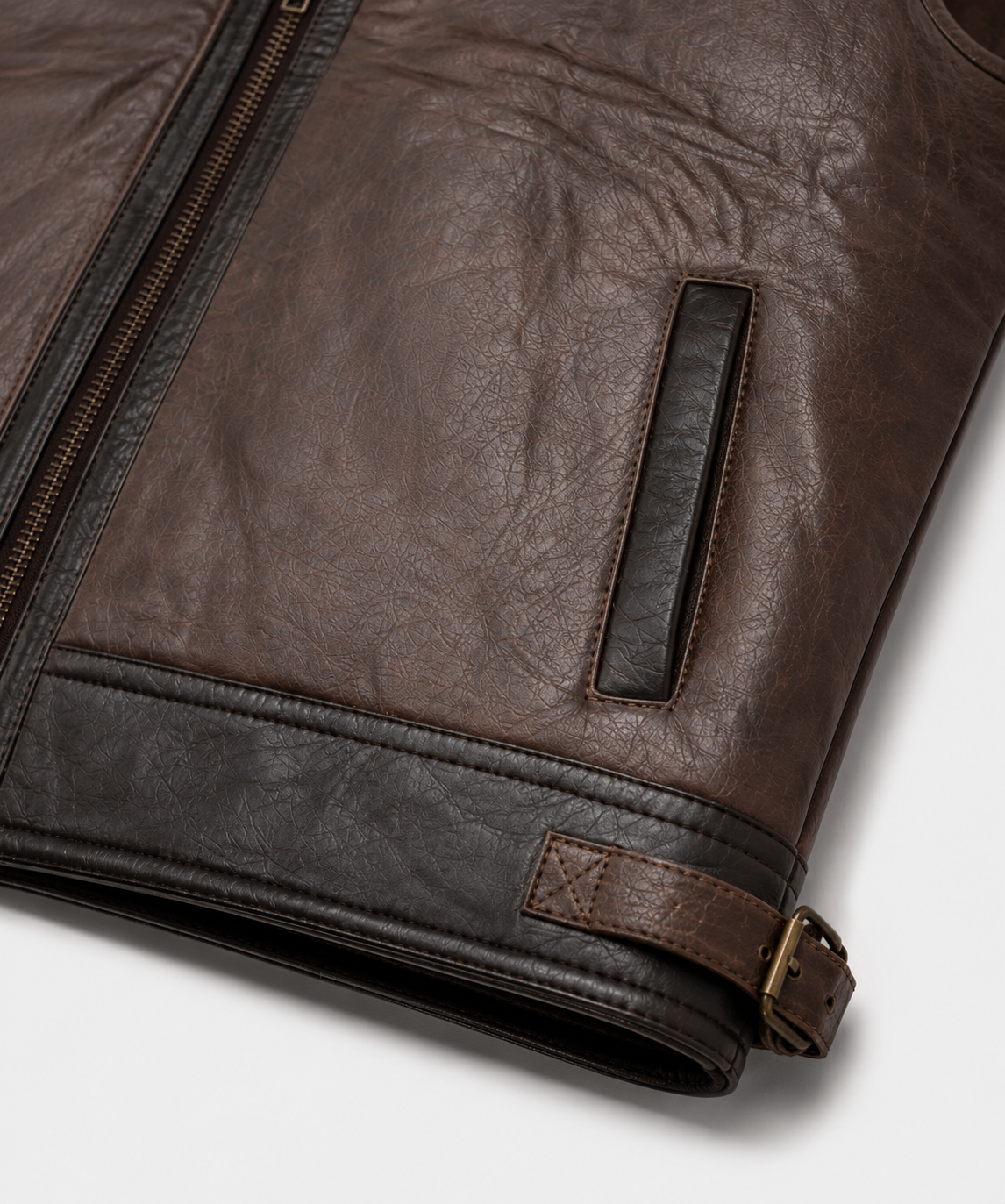 Liam Shearling Gilet - Dark Chocolate Brown