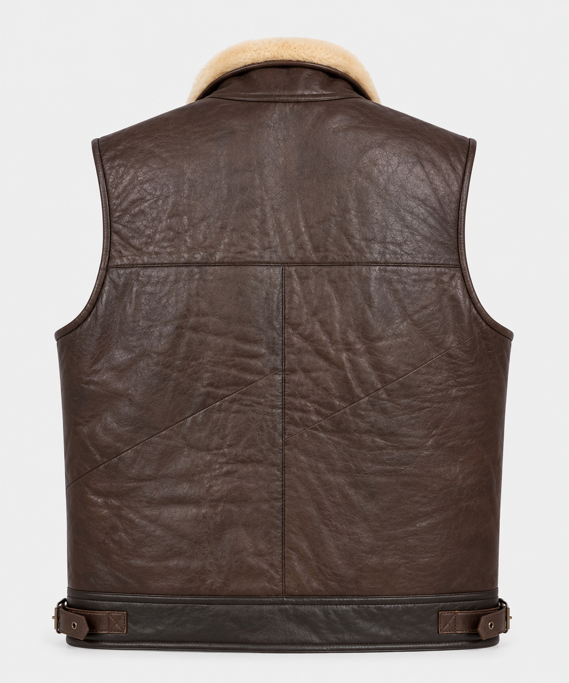 Liam Shearling Gilet - Dark Chocolate Brown