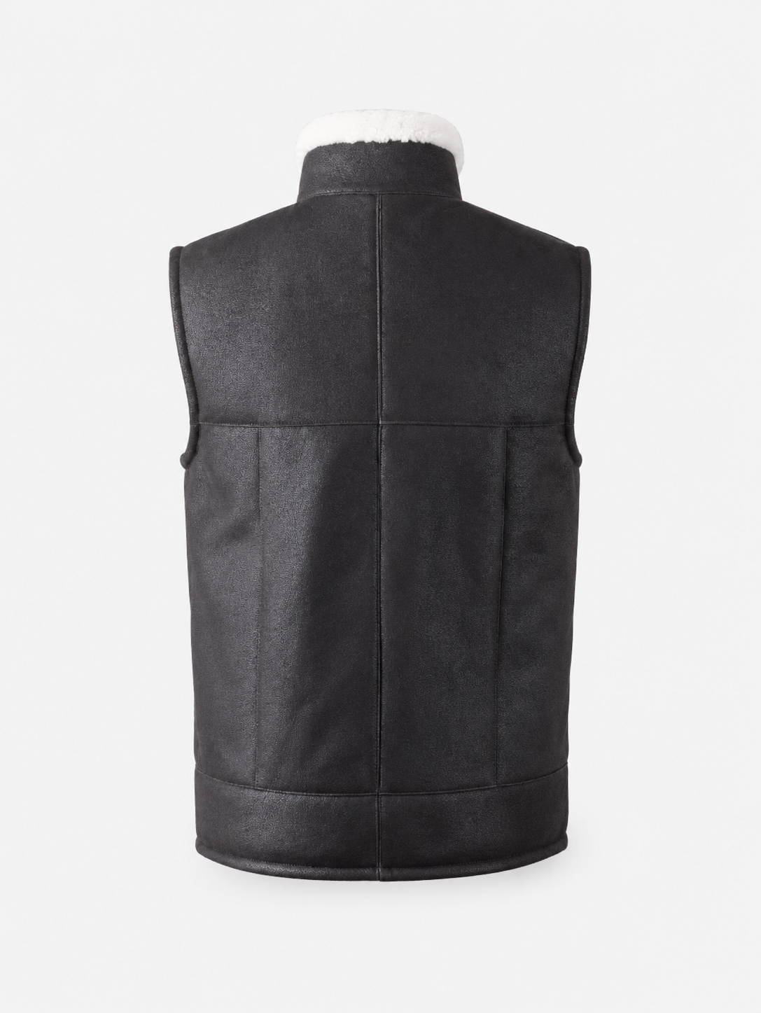 Lincoln Shearling Gilet - Black