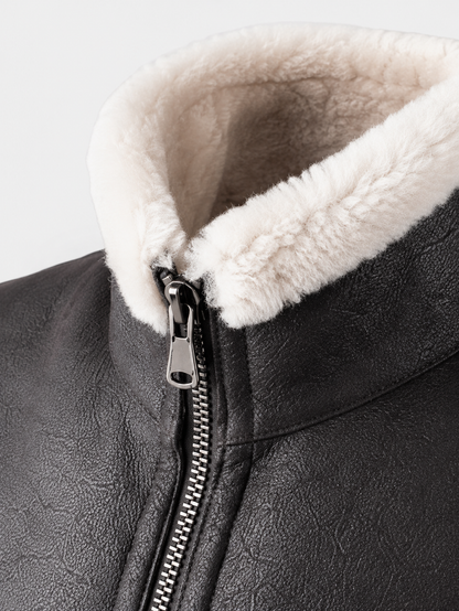 Lincoln Shearling Gilet - Black