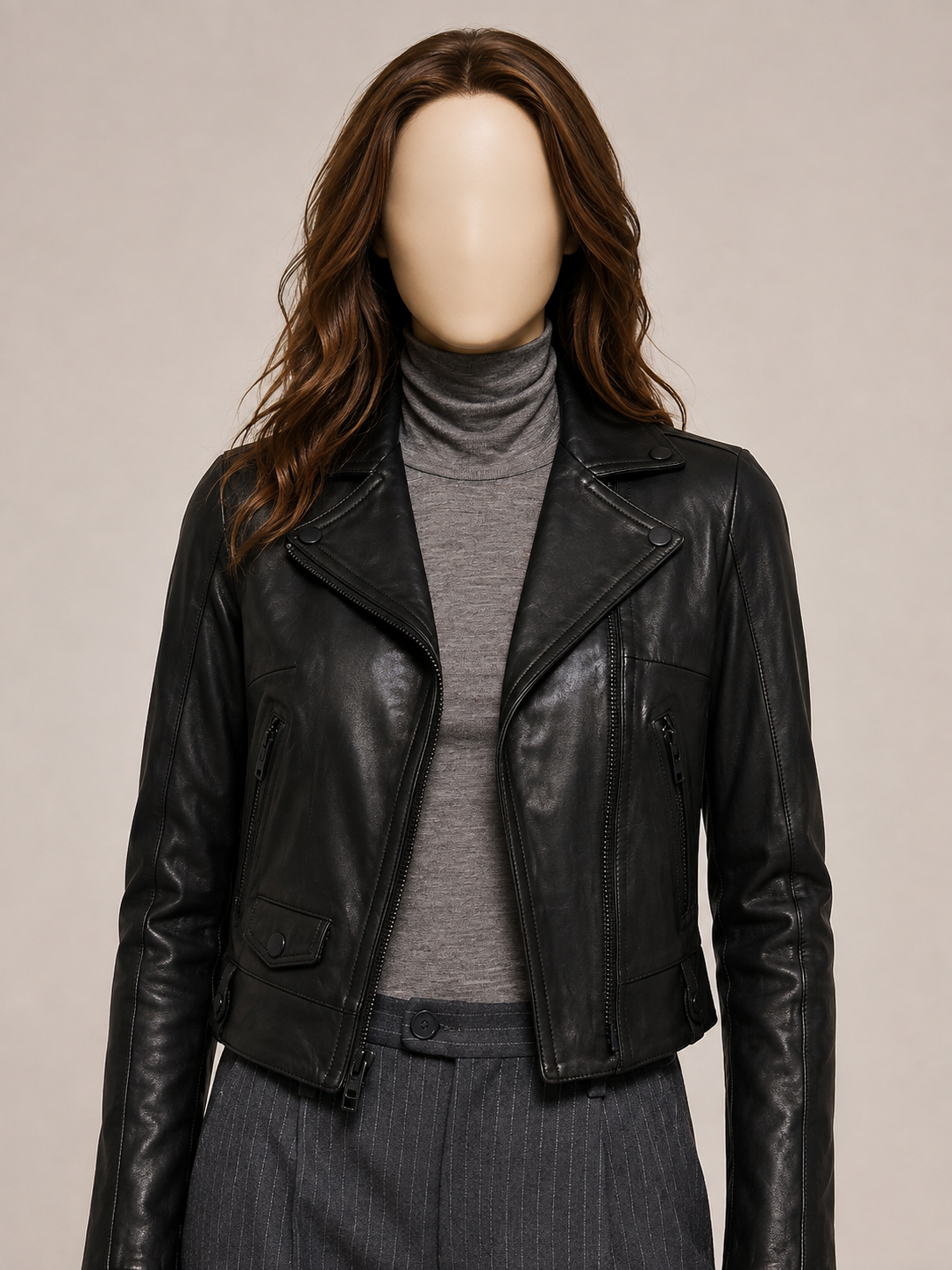 Lucy Black Leather Jacket - Lucyblack3