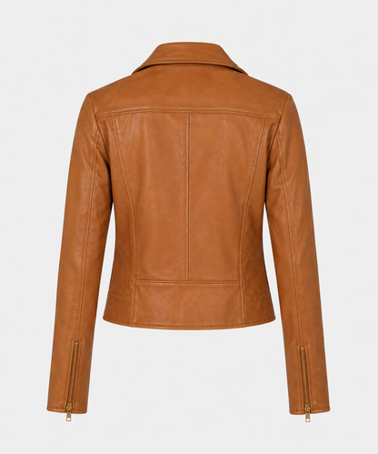 Lucy Brown Leather Jacket - Lucybrown6