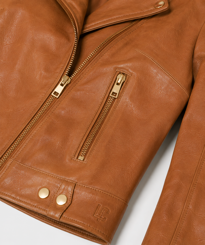 Lucy Brown Leather Jacket - Lucybrown9