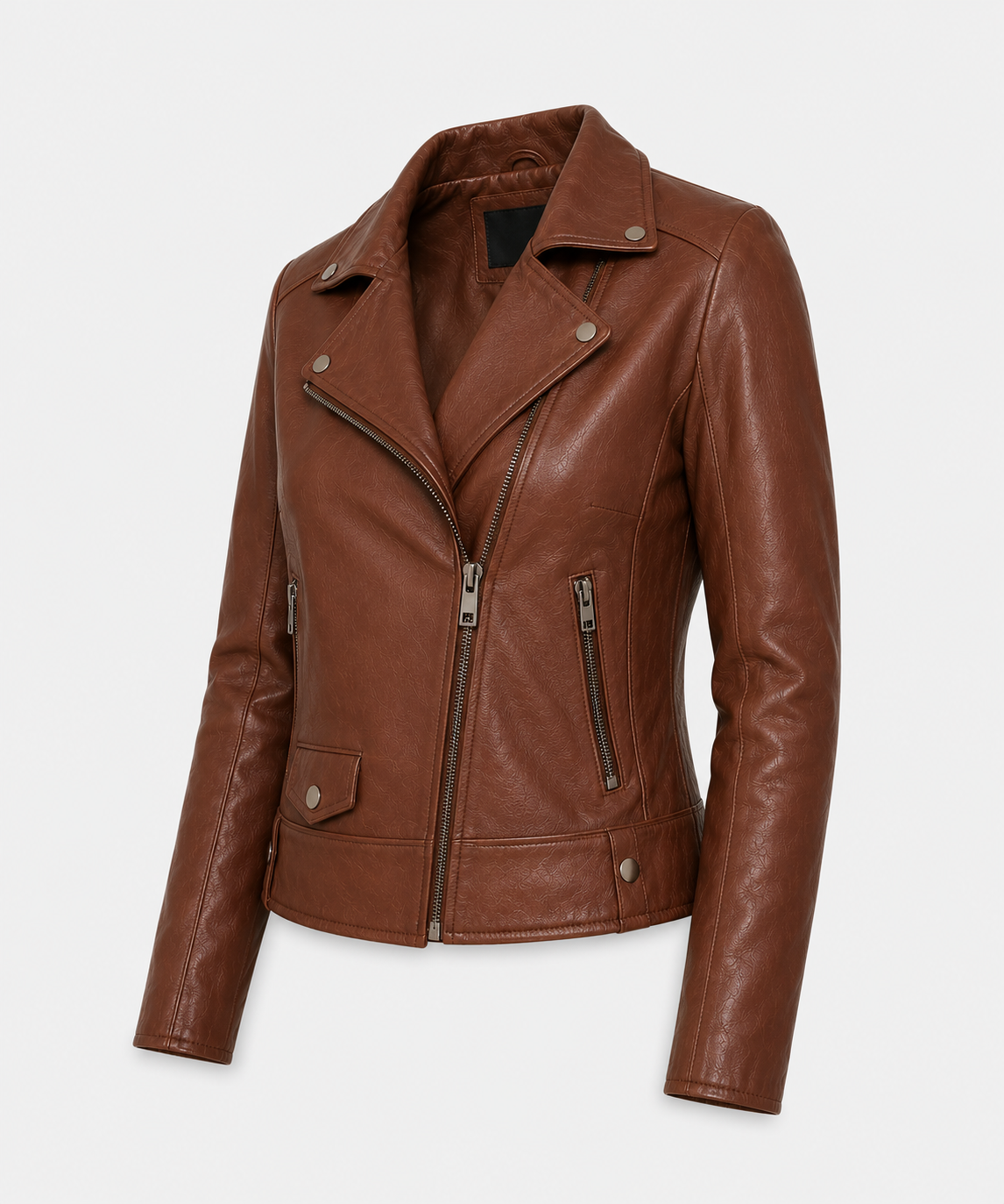 Lucy Brown Leather Jacket - Lucychestnut7