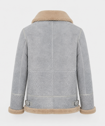 Oliver Shearling Jacket - Light Gray