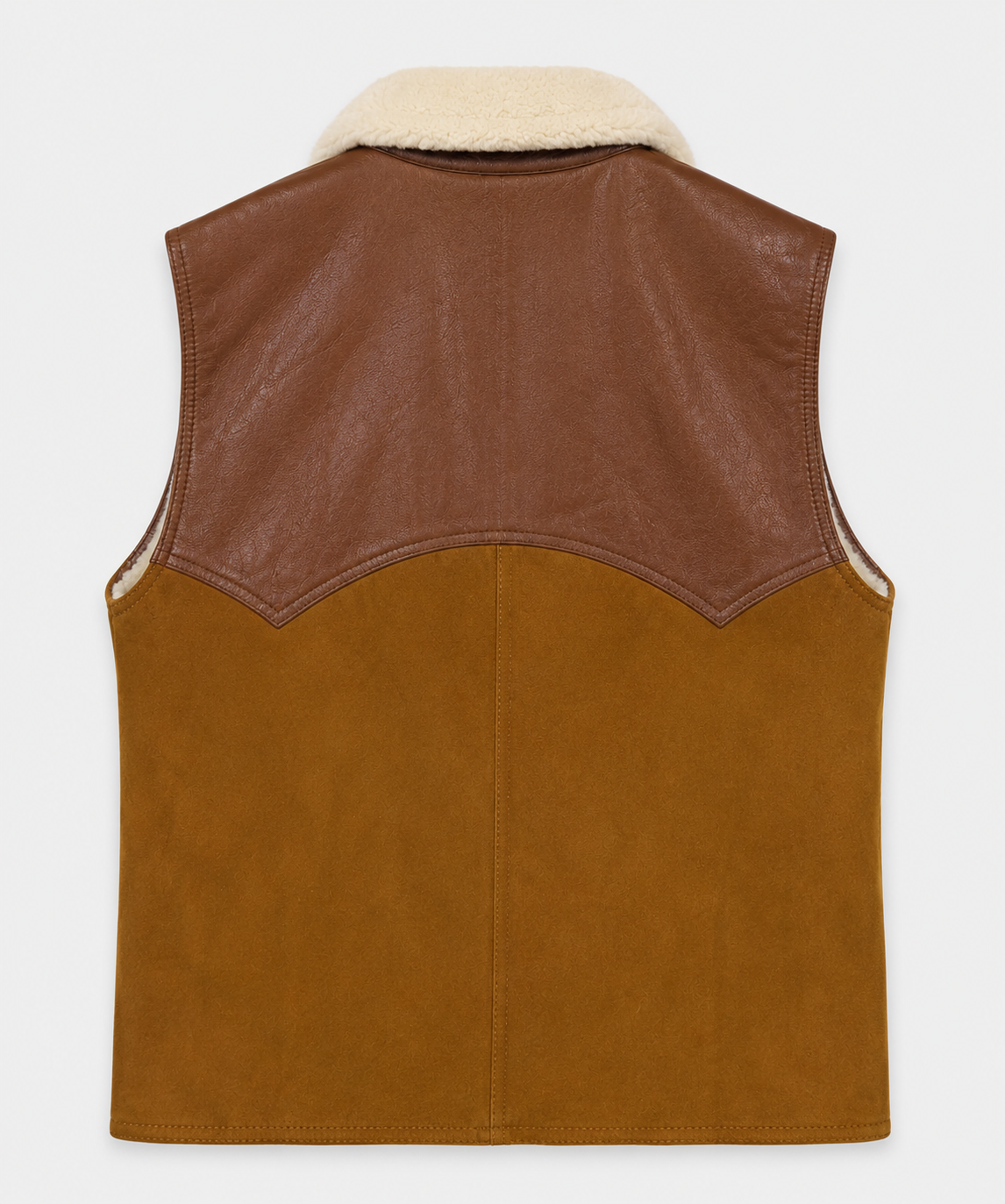 Richie Shearling Gilet - Warm Cognac