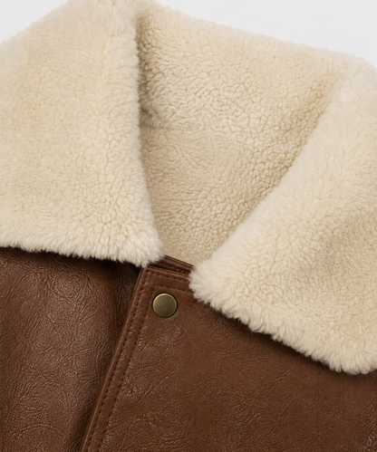 Richie Shearling Gilet - Warm Cognac