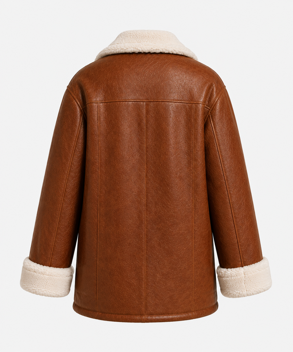 Roberta Shearling Coat - Chestnut Brown - Roberta6