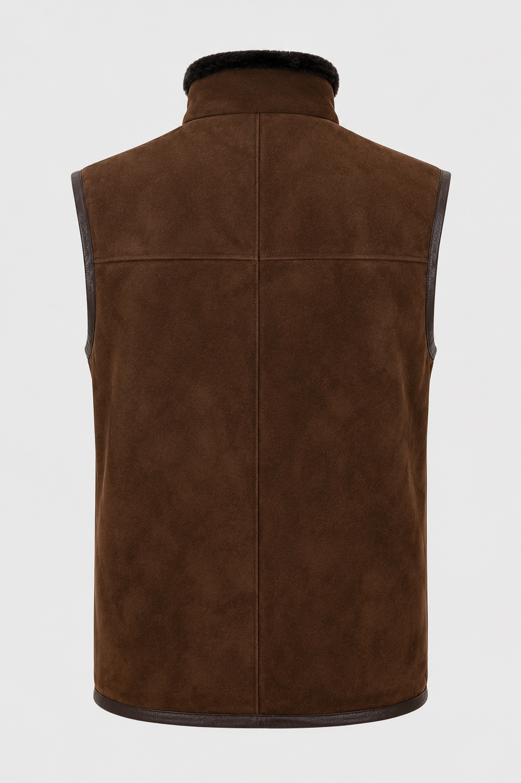 Russell Shearling Gilet - Chocolate Brown