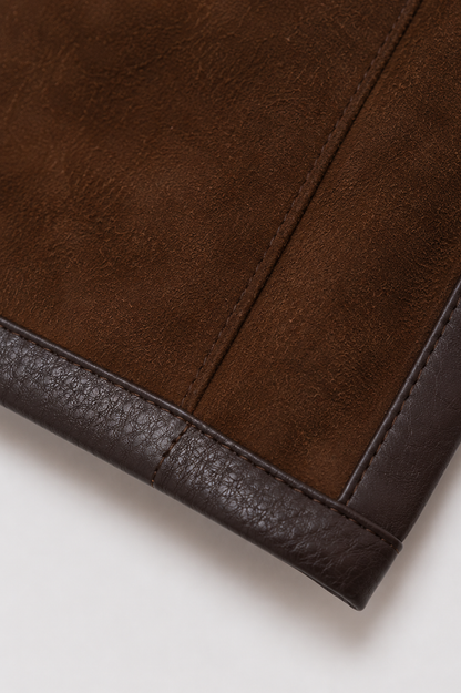 Russell Shearling Gilet - Chocolate Brown