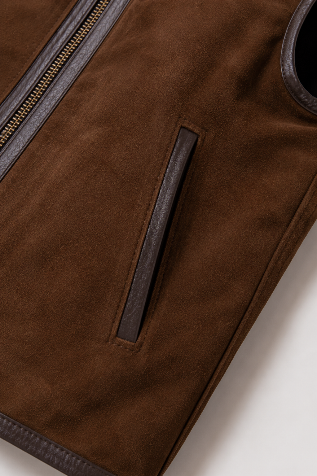 Russell Shearling Gilet - Chocolate Brown