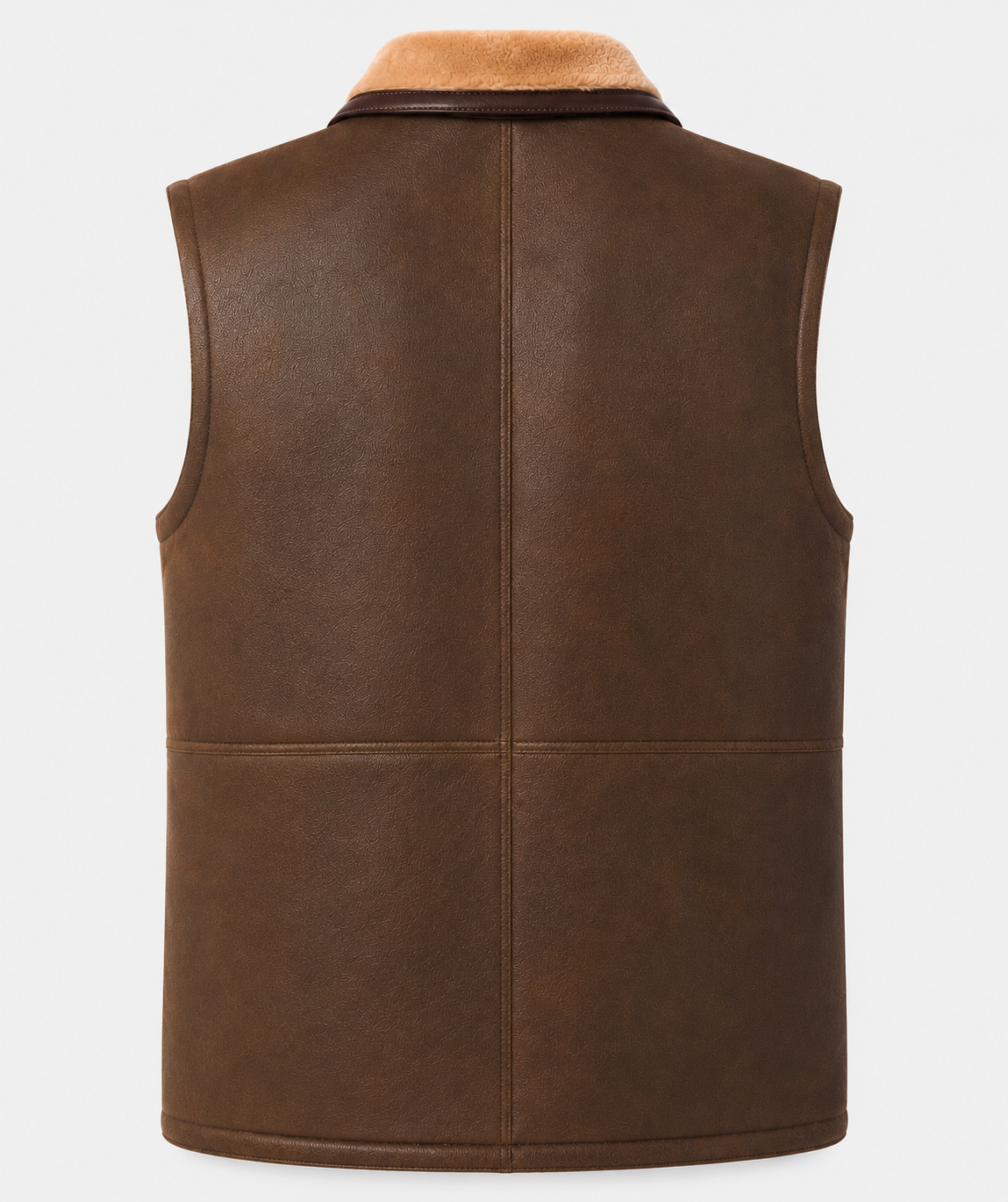 Sawyer Shearling Gilet - Tan Brown