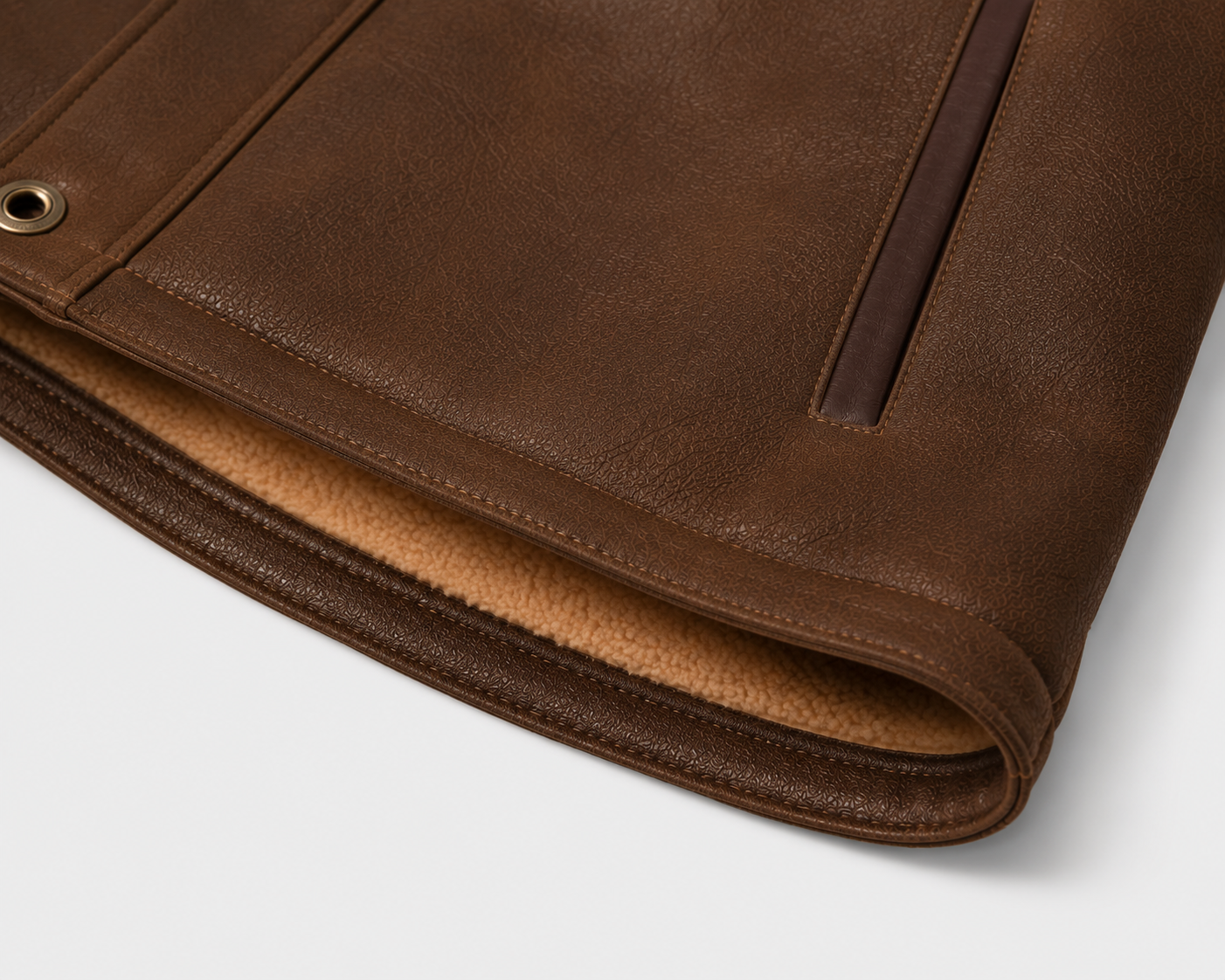 Sawyer Shearling Gilet - Tan Brown