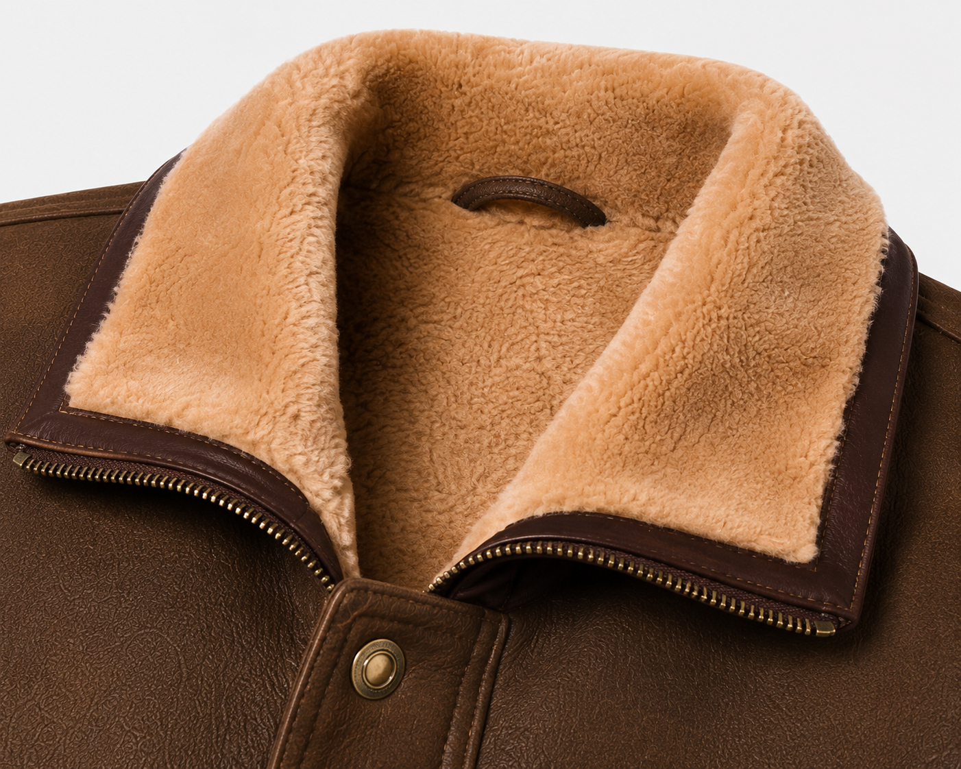 Sawyer Shearling Gilet - Tan Brown