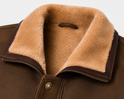Sawyer Shearling Gilet - Tan Brown