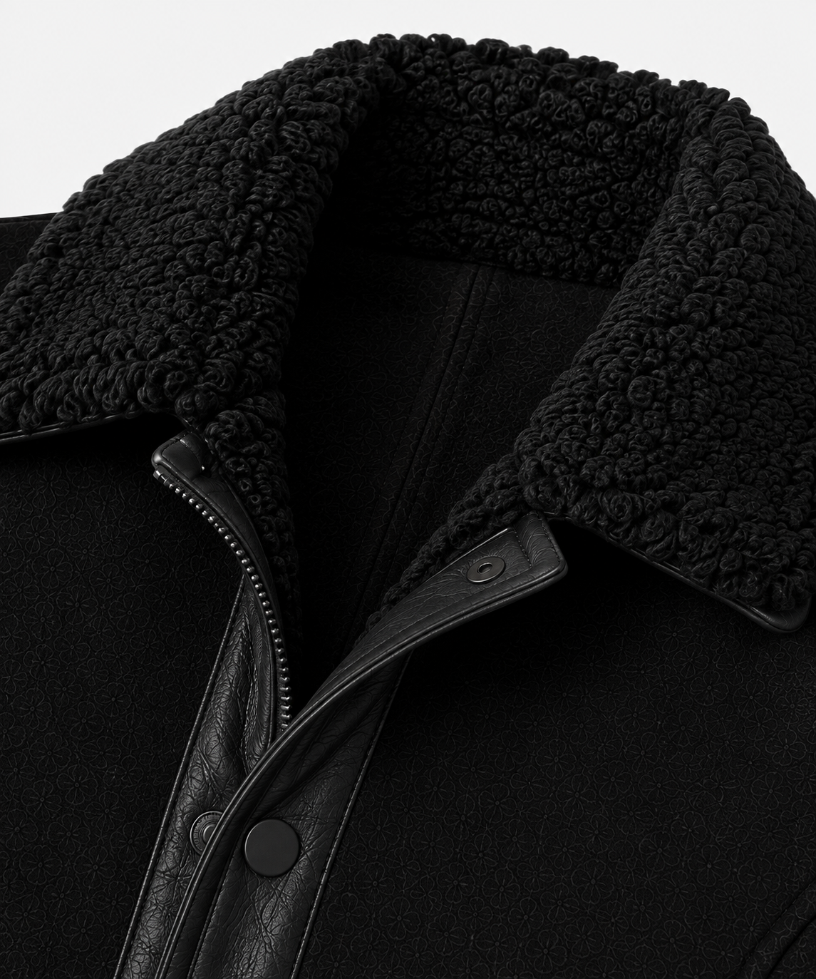 Tofanna Shearling Gilet - Deep Matte Black - Tofanna7