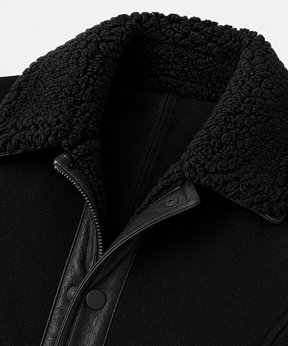 Tofanna Shearling Gilet - Deep Matte Black - Tofanna7