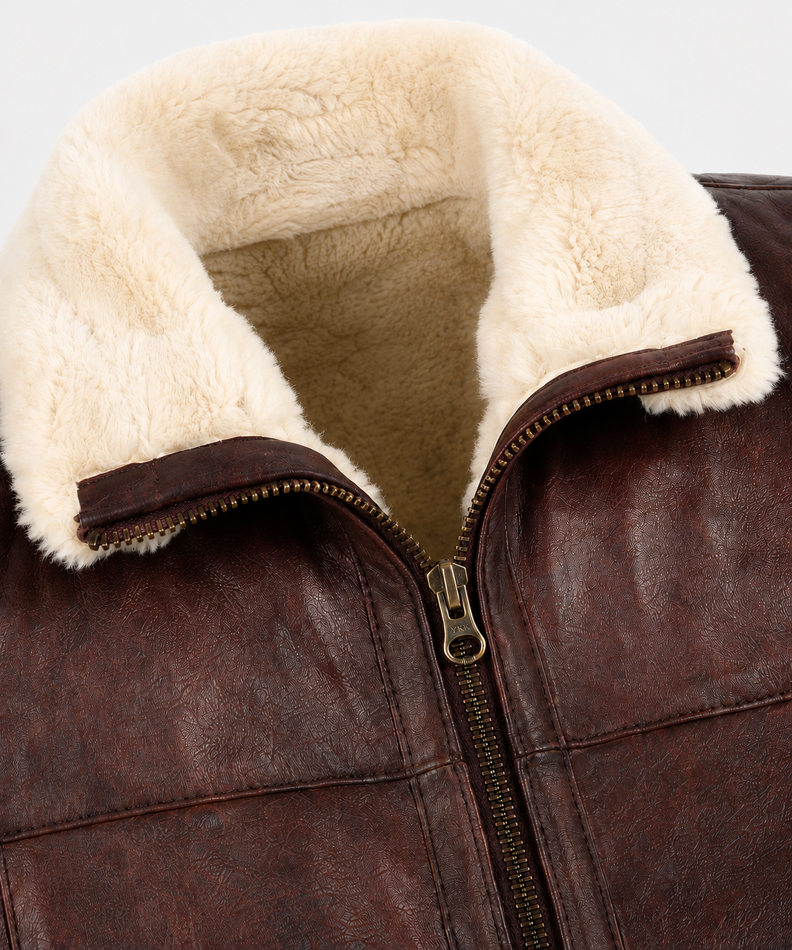 Victor Shearling Gilet - Dark Burgundy