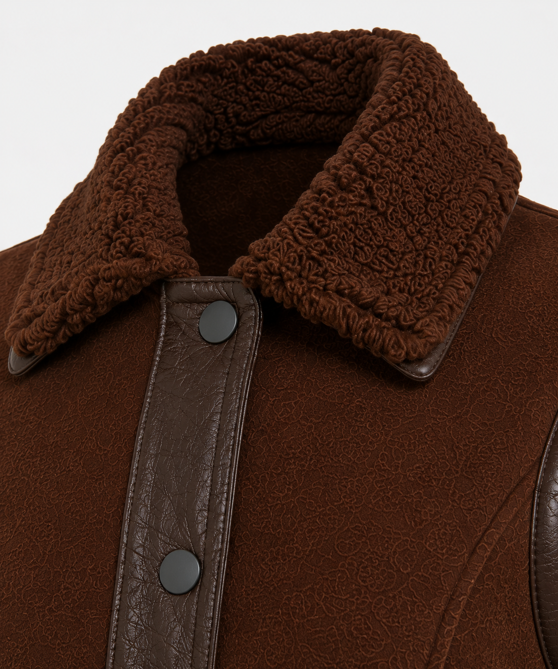 Vienna Shearling Gilet - Dark Chocolate Brown - Vienna7