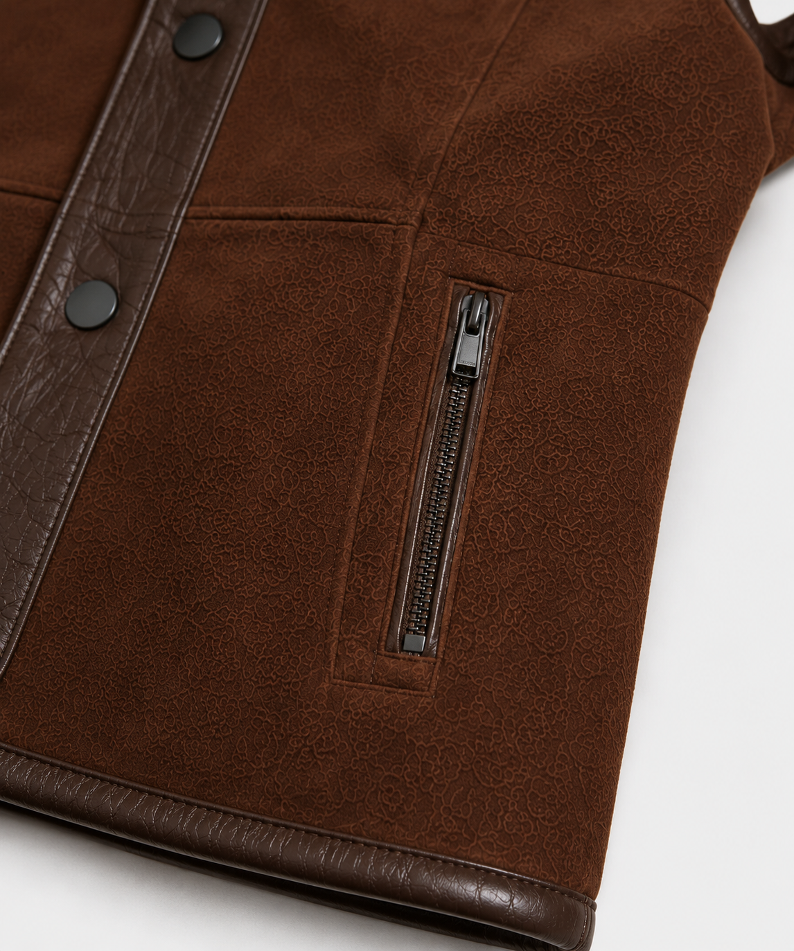 Vienna Shearling Gilet - Dark Chocolate Brown - Vienna8