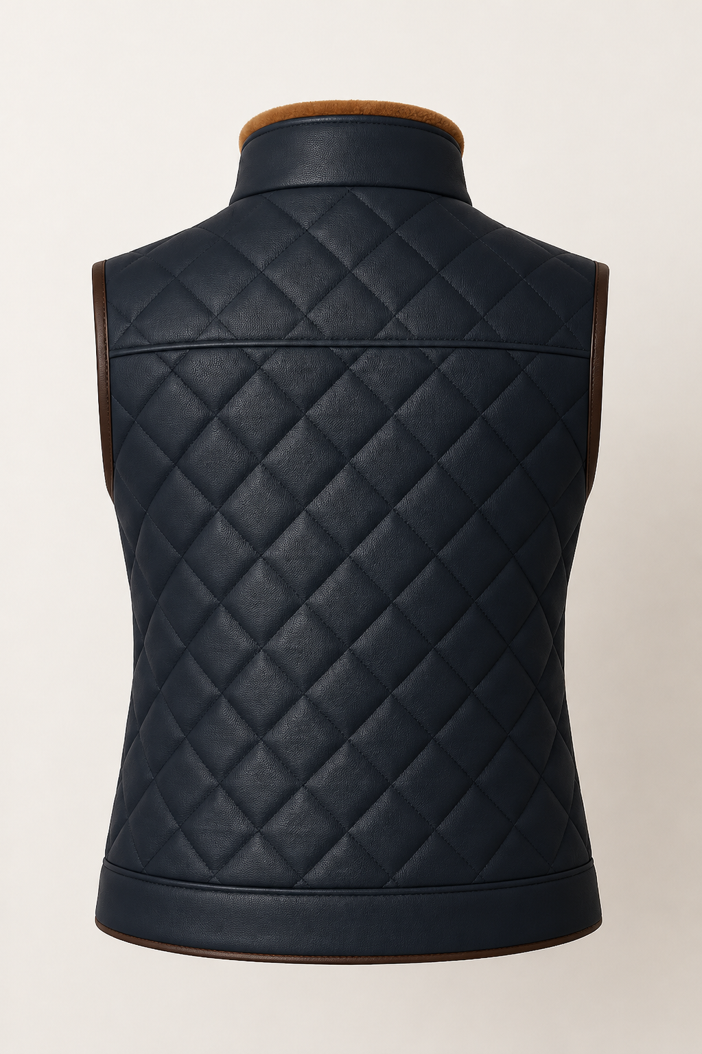 Estelle Shearling Gilet - Midnight Navy Blue