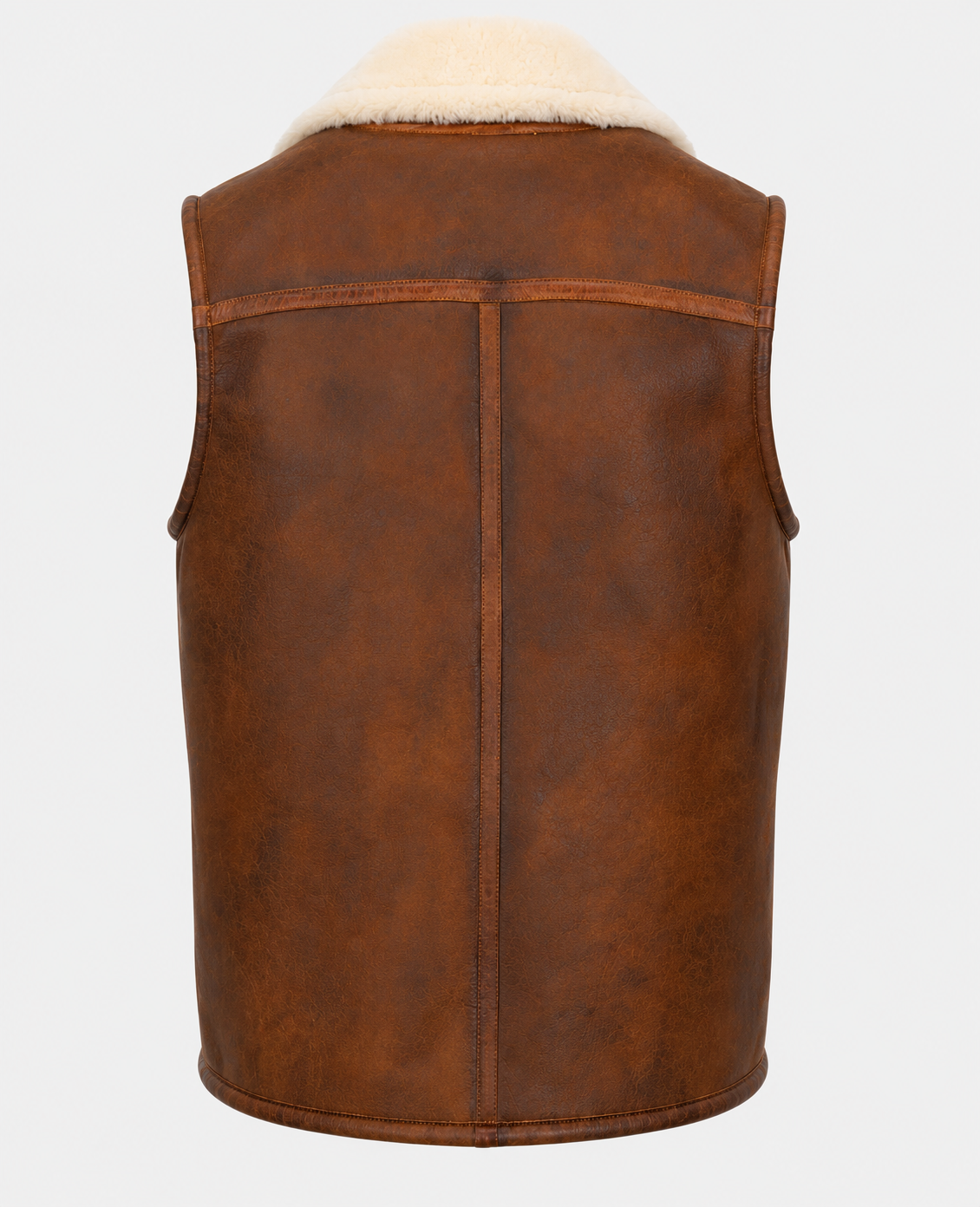 Wyatt Shearling Gilet - New Brown