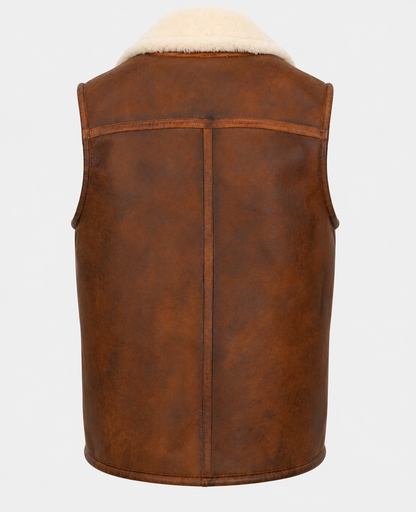Wyatt Shearling Gilet - New Brown