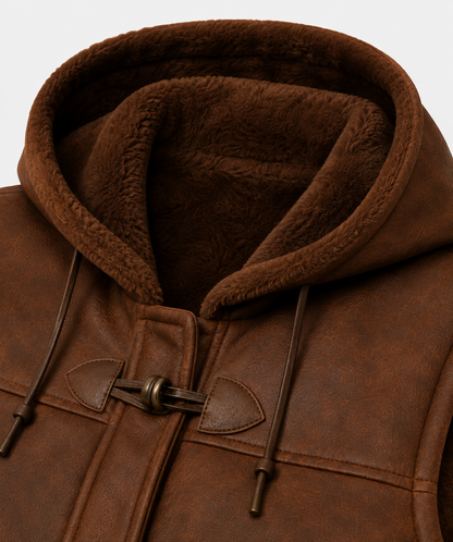 Zoey Shearling Gilet - Chestnut Brown - Zoey7